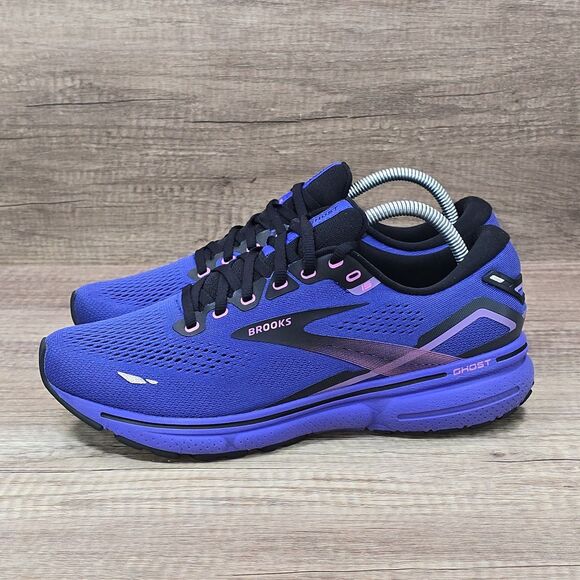 Brooks Ghost 15 Women's Sz 10.5 B Purple Pink Black Running Shoes (1203801B544) - Picture 3 of 9